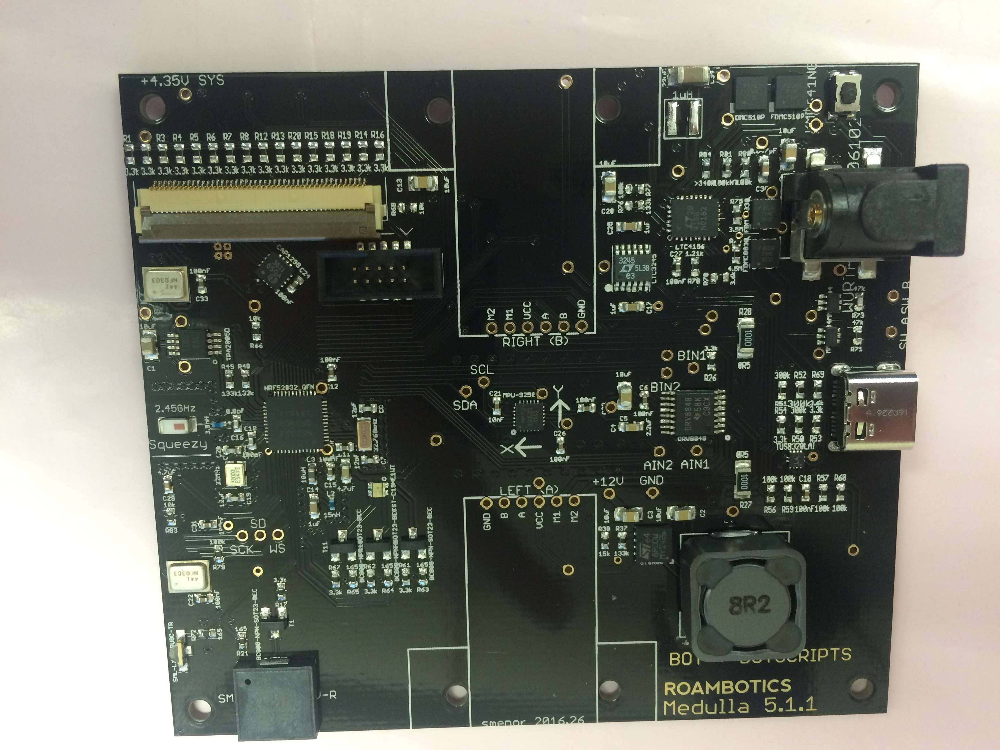 Medula 5 motor controller with embedded IMU